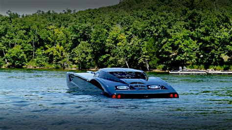 Corvette boat - Article contributed by Steve Burns If you’re in the market for a toy that’s not a Corvette then have we got a boat for you! This 48 foot monster assembled by Marine Technology, Inc. is currently up for sale. The all-black vessel has ZR1 design cues throughout including the dash, steering wheel, and even a
